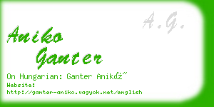 aniko ganter business card